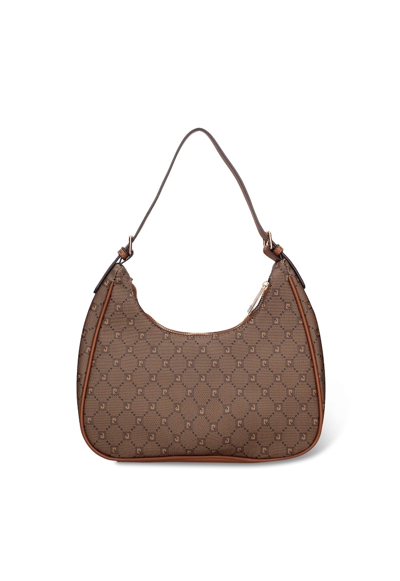 Geanta de piele ecologica cu bareta de umar si monograma Seraphina Pro