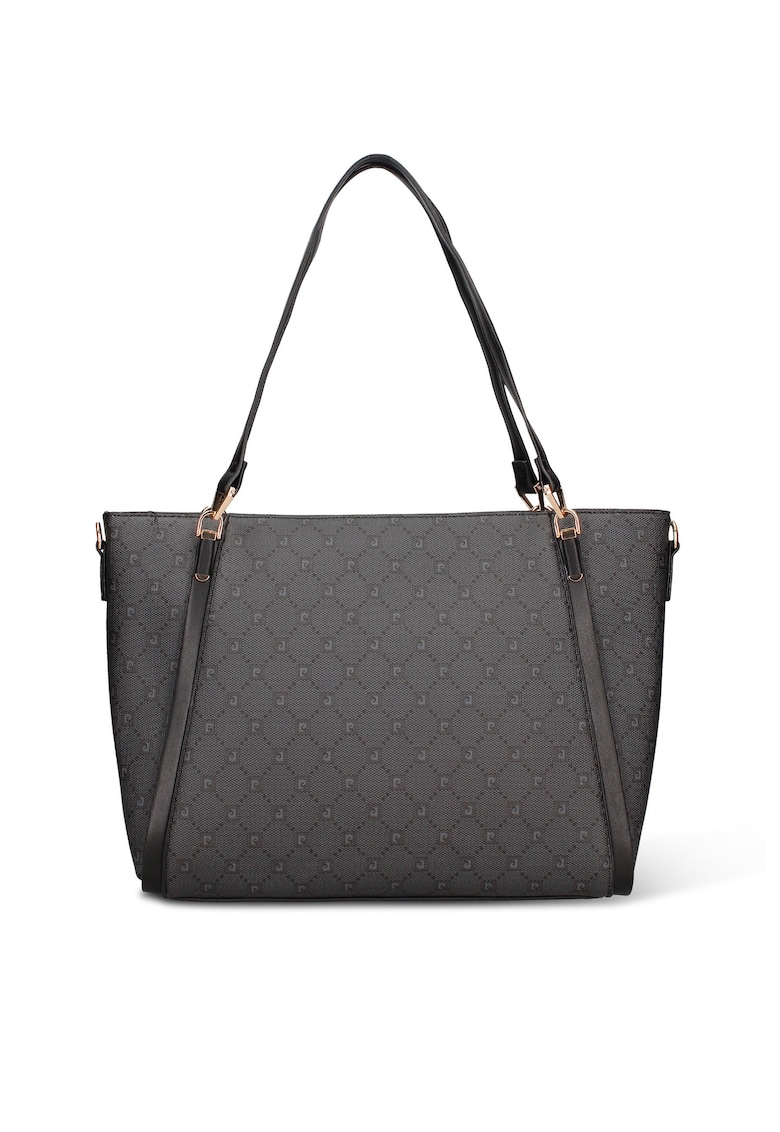 Geanta shopper de piele ecologica cu monograma Elysia Chic