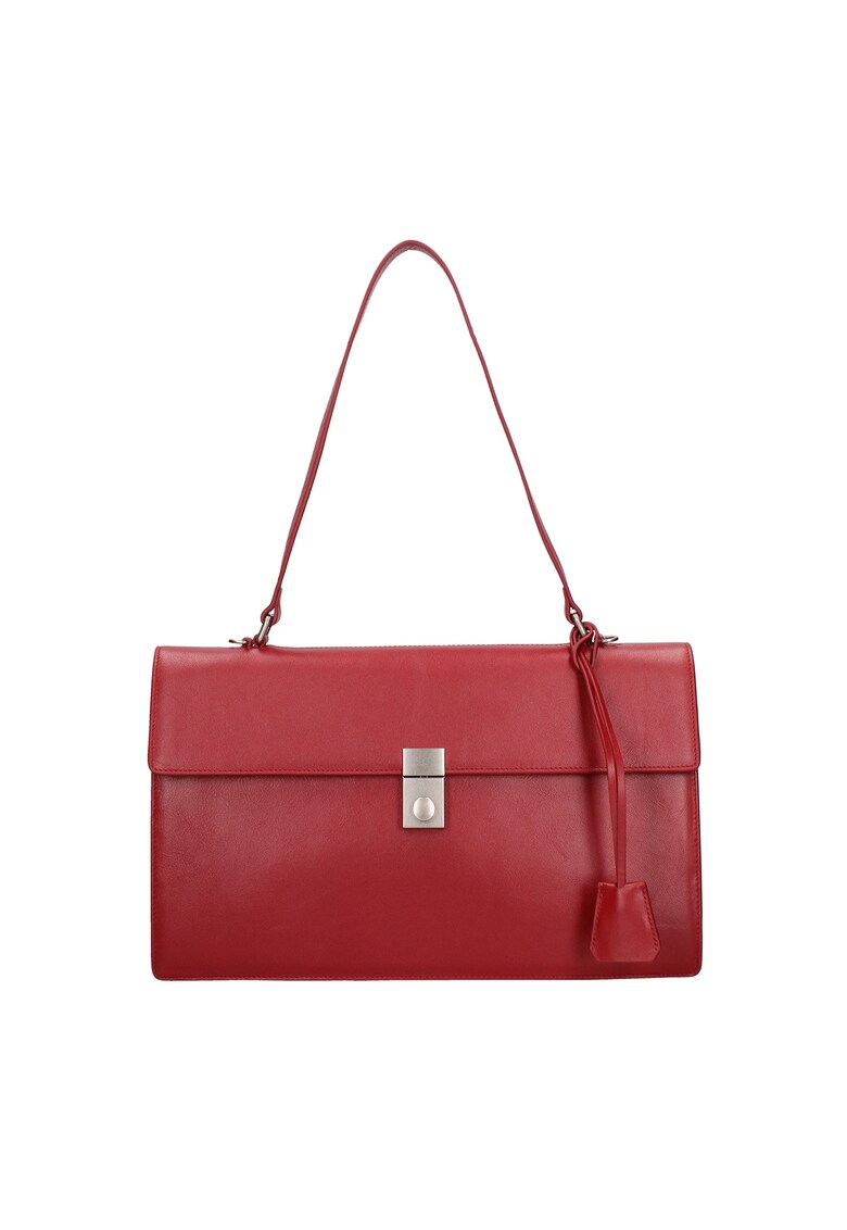 Geanta de piele cu bareta de umar Ereba Ultra - Visiniu