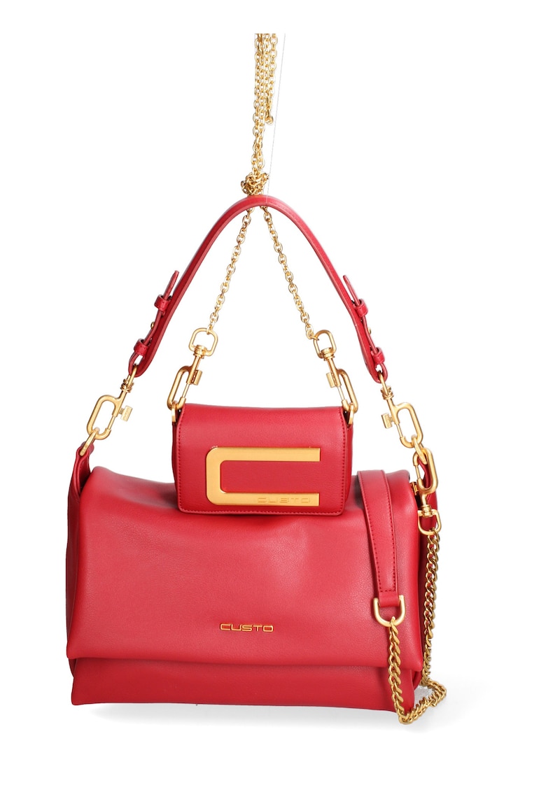 Set de geanta de piele ecologica cu bareta de uamr si geanta crossbody Floriana Prime