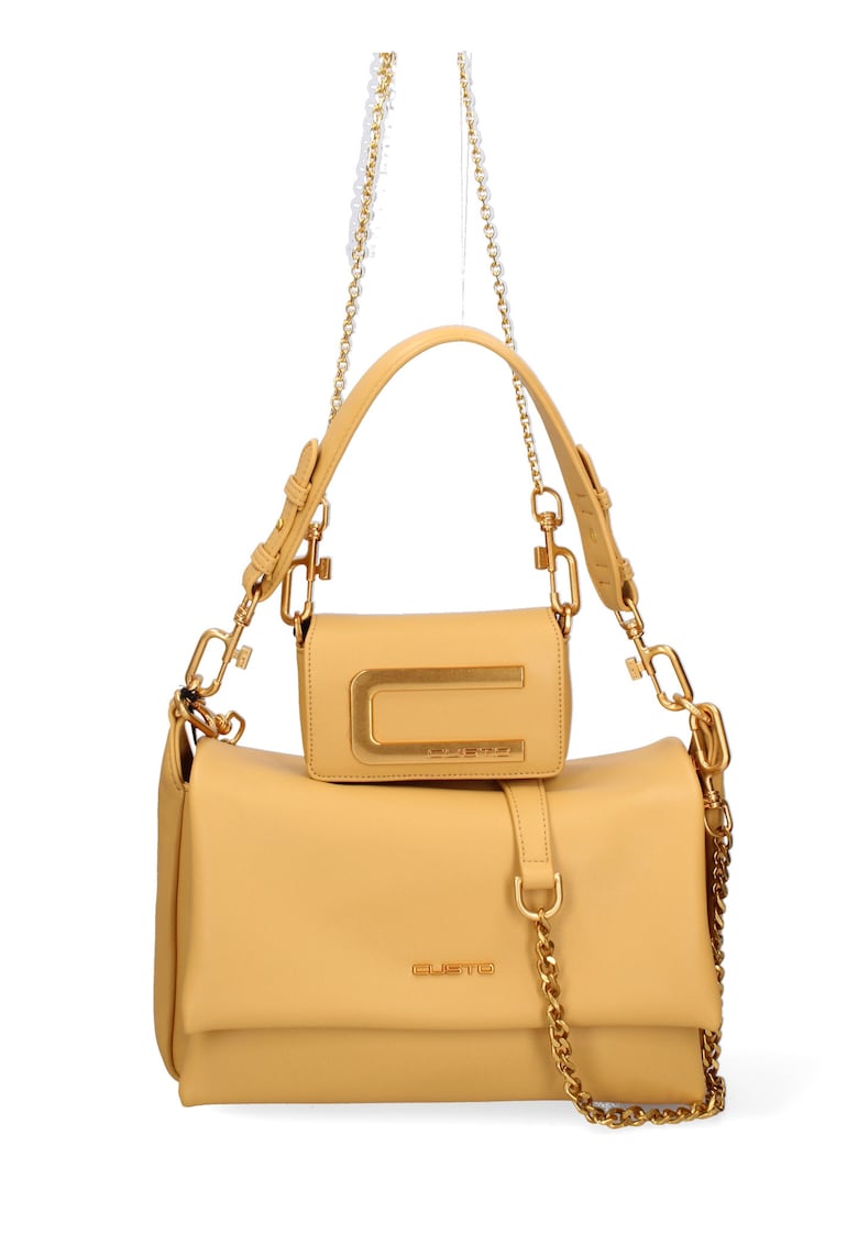 Set de geanta de piele ecologica cu bareta de uamr si geanta crossbody Floriana Prime