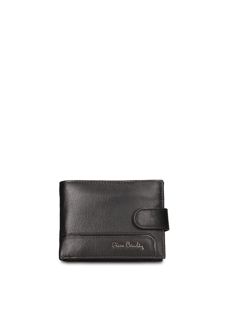 Pierre Cardin Сгъваем кожен портфейл Bastian Chic - Черен