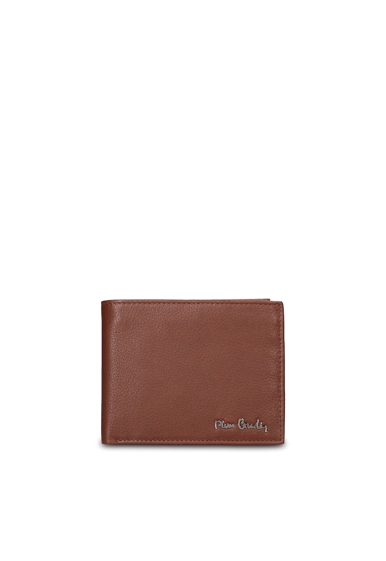 Portofel pliabil din piele Arden Chic - Maro cognac