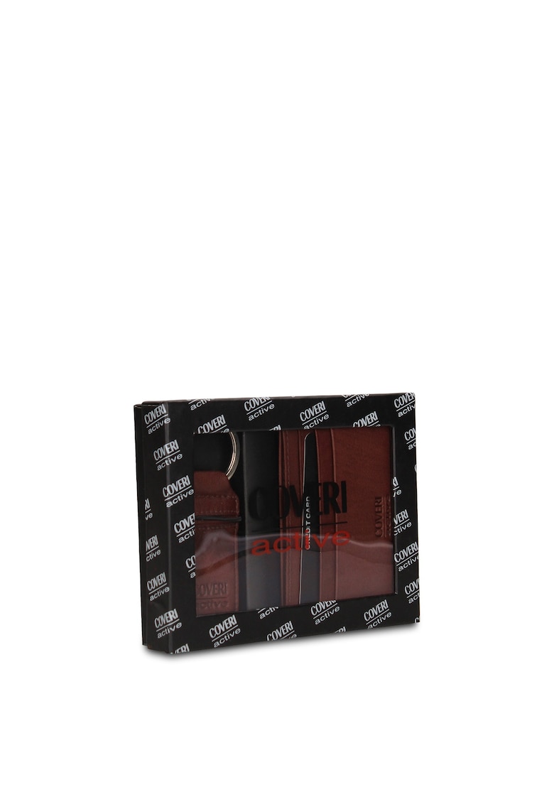 - Set de portcart de piele si breloc Novaris Ultra - 2 piese