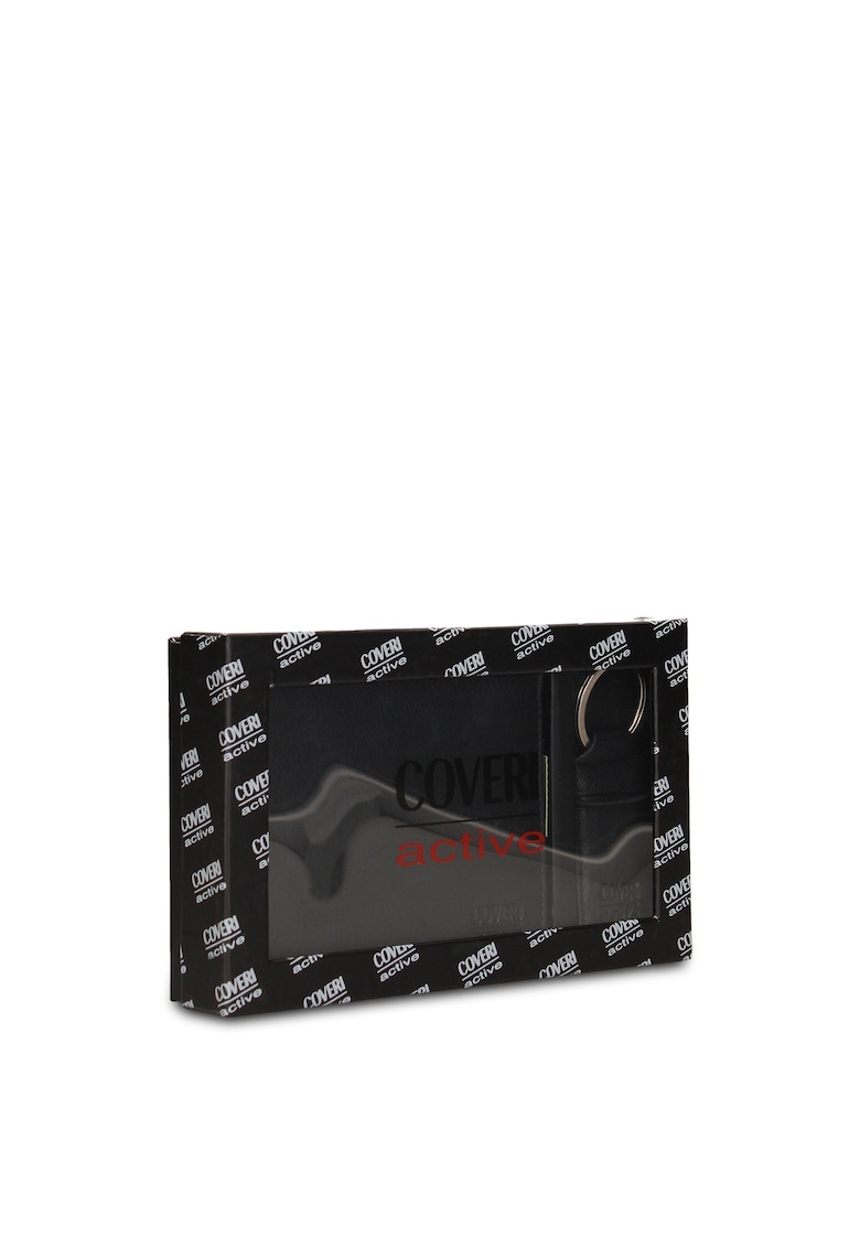 Set de portofel de piele si breloc Eamon Elite - 2 piese