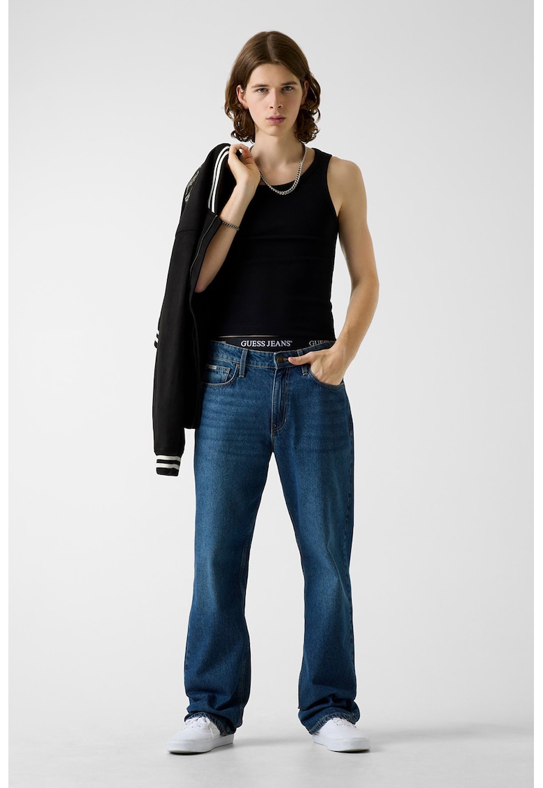 Blugi relaxed fit - Albastru inchis