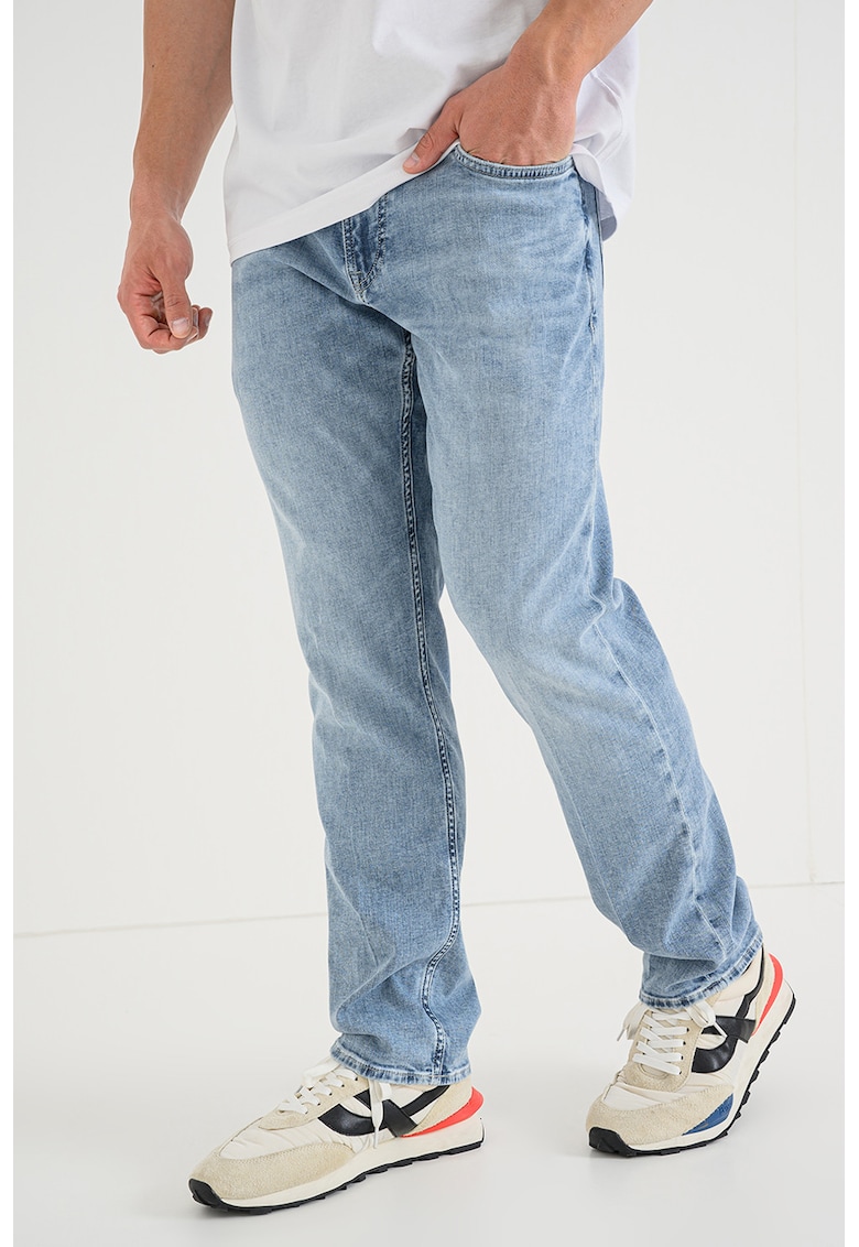 Blugi slim fit cu croiala dreapta Angels - Albastru pastel