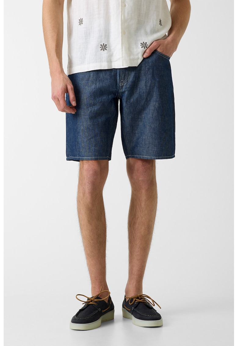 Bermude relaxed fit din denim Jerome - Bleumarin