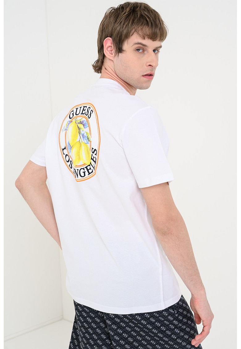 Tricou regular-fit din bumbac - Alb optic