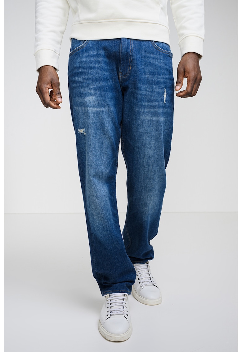 Blugi drepti G16 - Albastru inchis