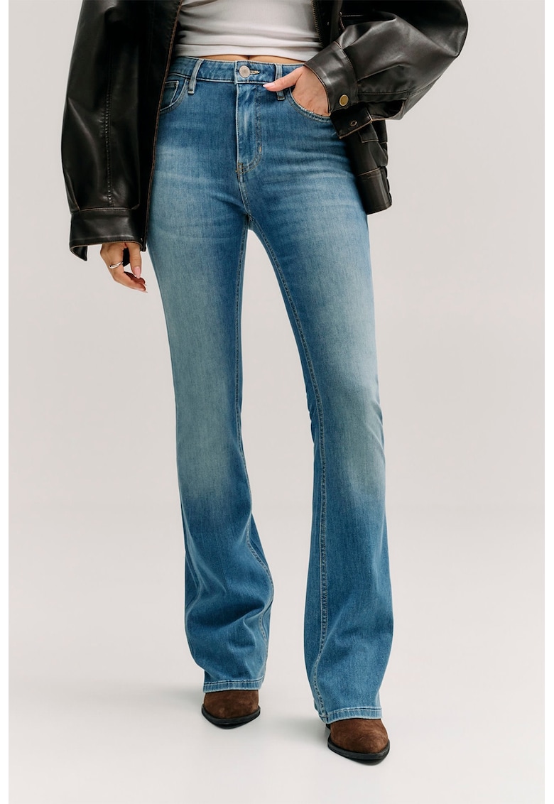 Blugi evazati - Albastru inchis