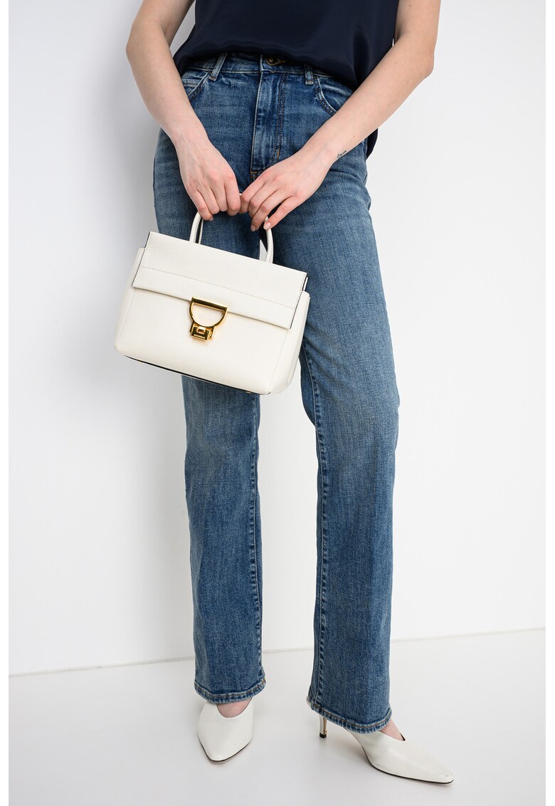 Blugi slim fit cu talie inalta - Albastru inchis