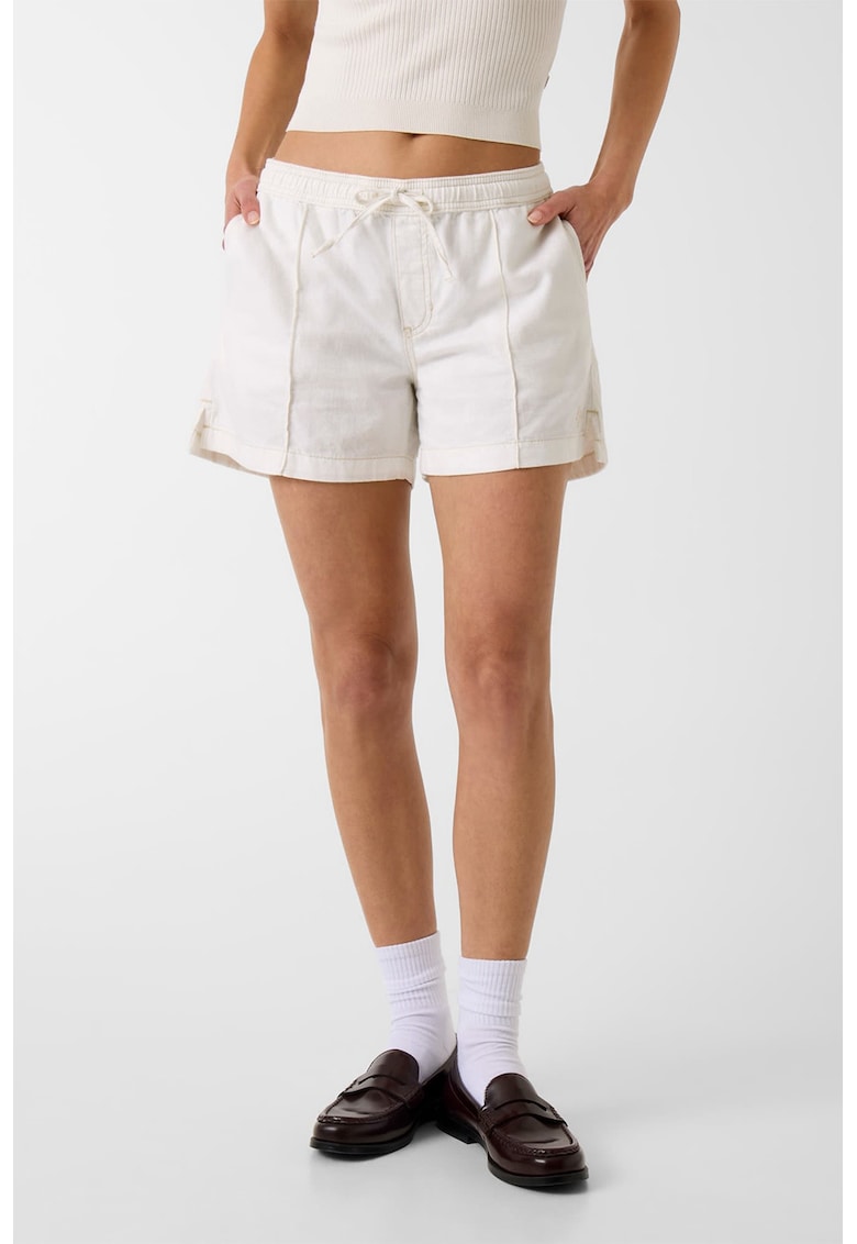 Pantaloni scurti din amestec de lyocell - Alb optic
