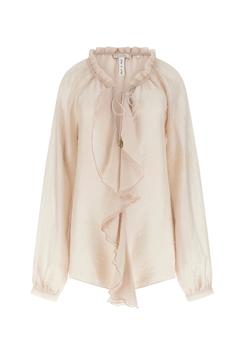 Bluza vaporoasa din amestec de lyocell - Piersica