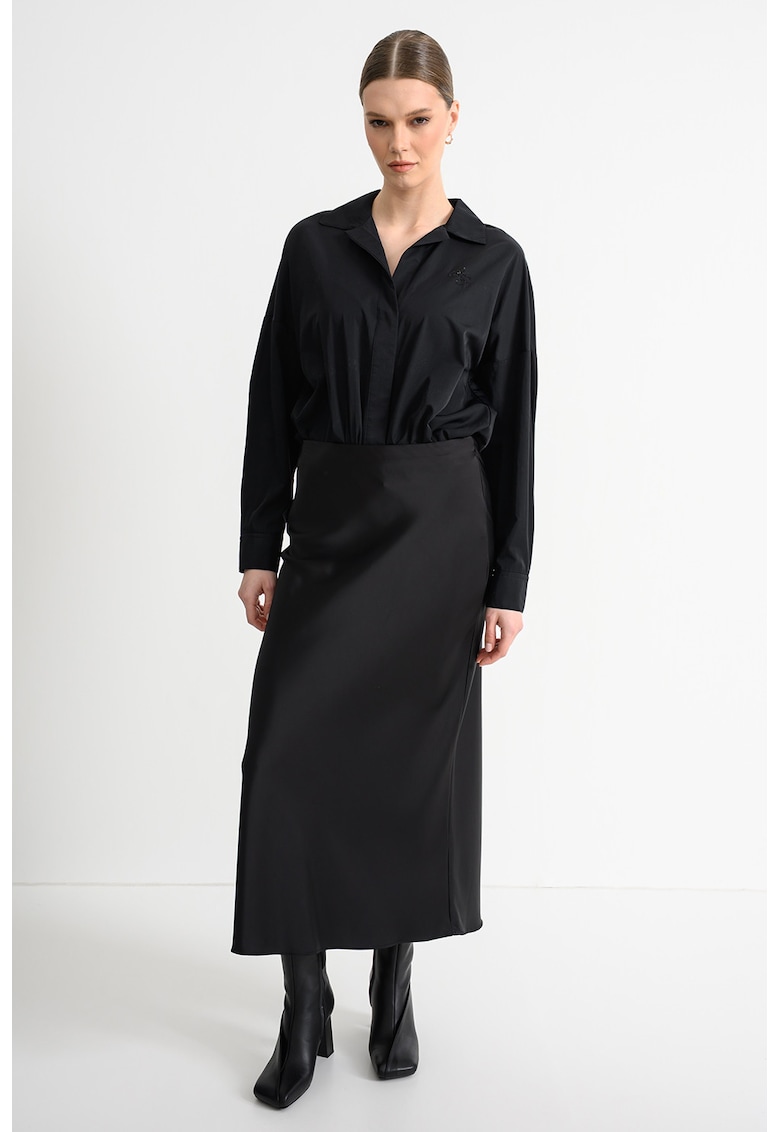 Camasa-body cu guler clasic - Negru