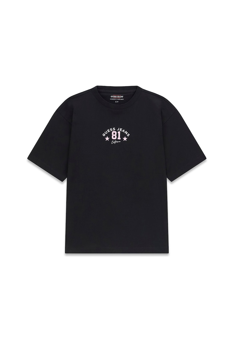 Tricou cu imprimeu logo - Negru