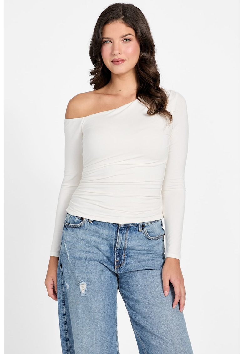 Bluza slim fit - Alb