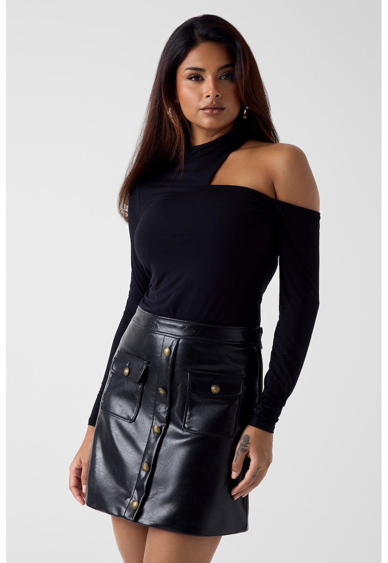 Bluza din amestec de modal - Negru