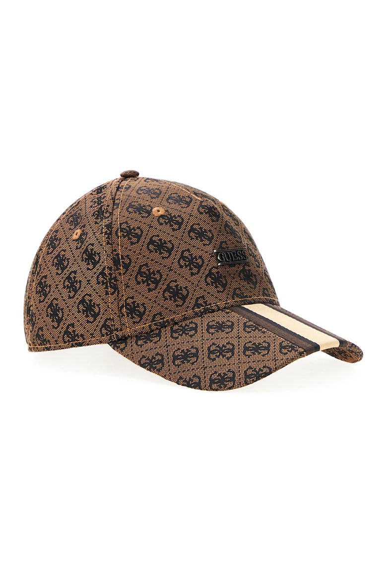 Sapca ajustabila cu model logo Boston - Maro