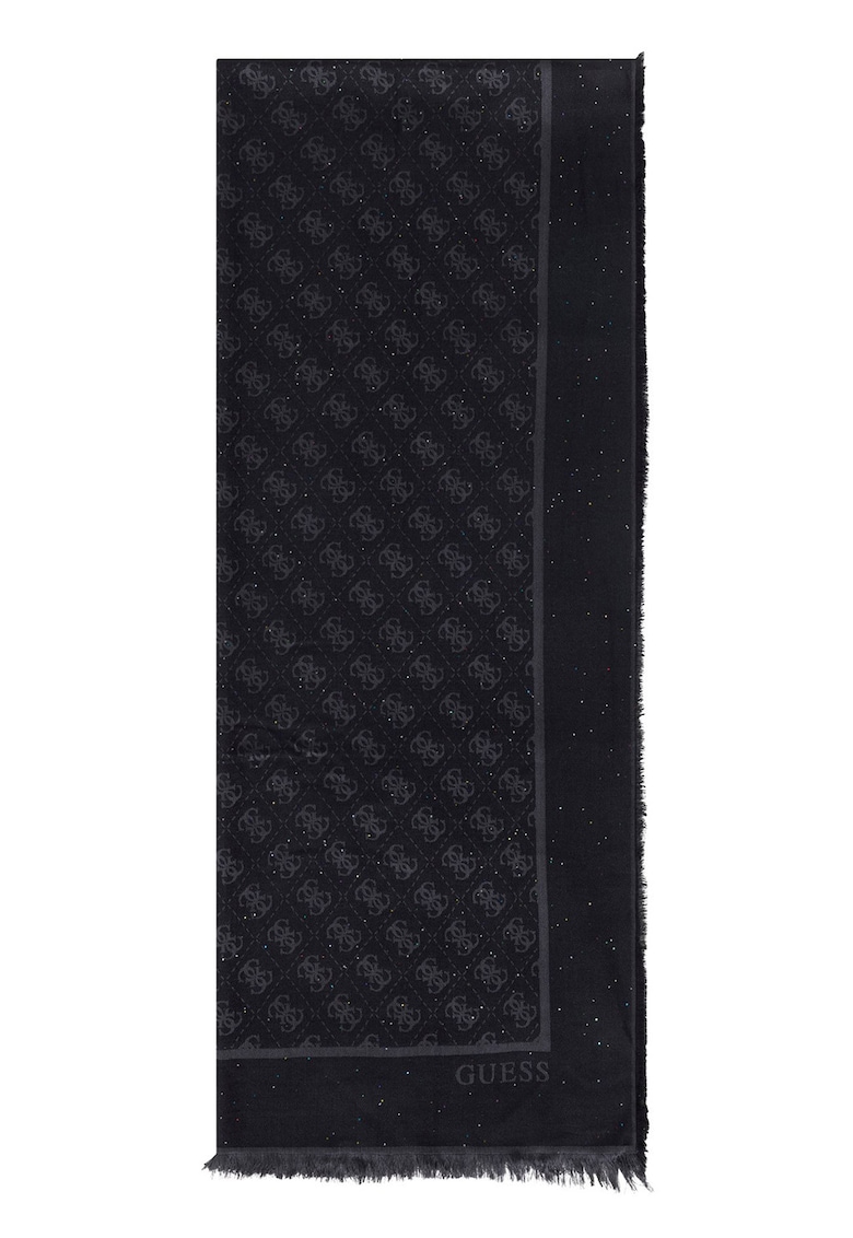 Esarfa cu logo Patsie - Negru