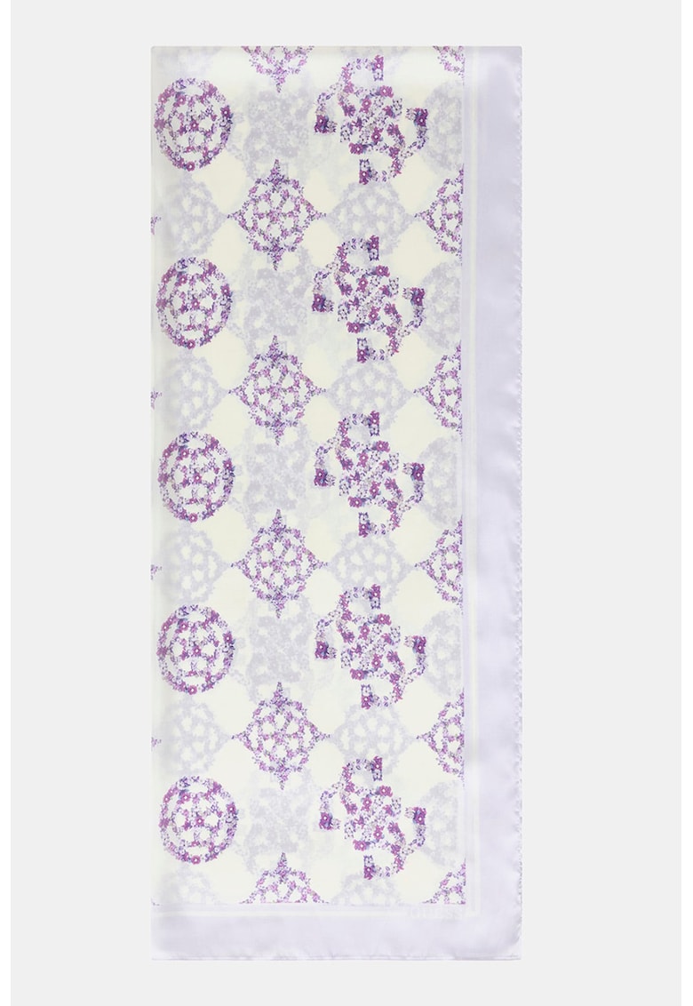 Esarfa cu imprimeu - Lila/Crem