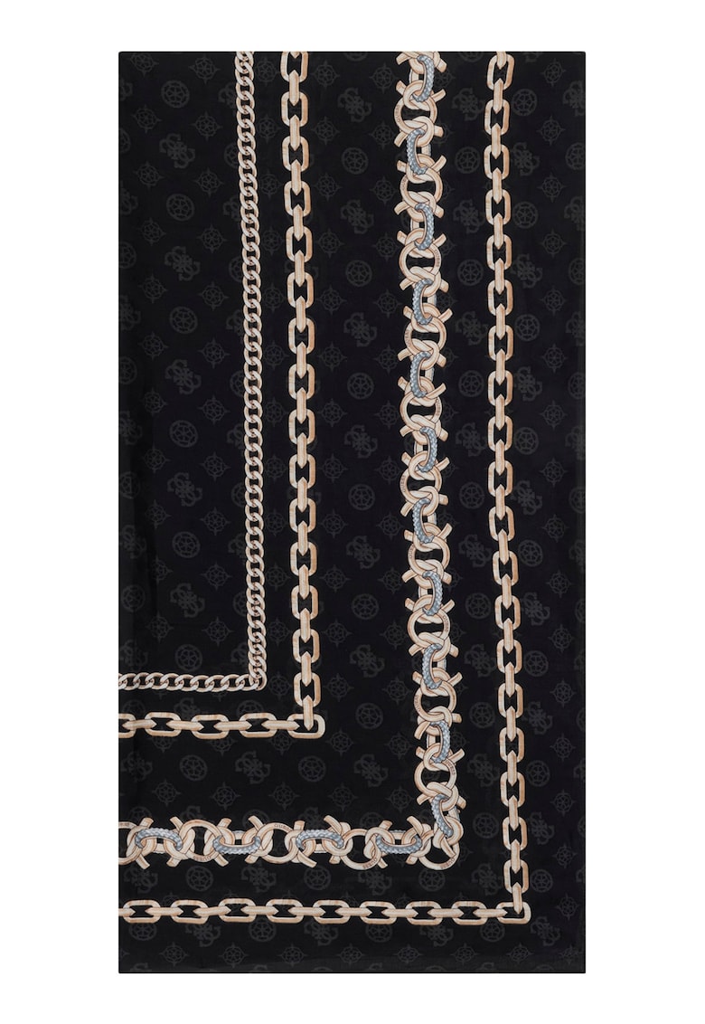 Esarfa cu imprimeu Jcqurd - Negru/Bej