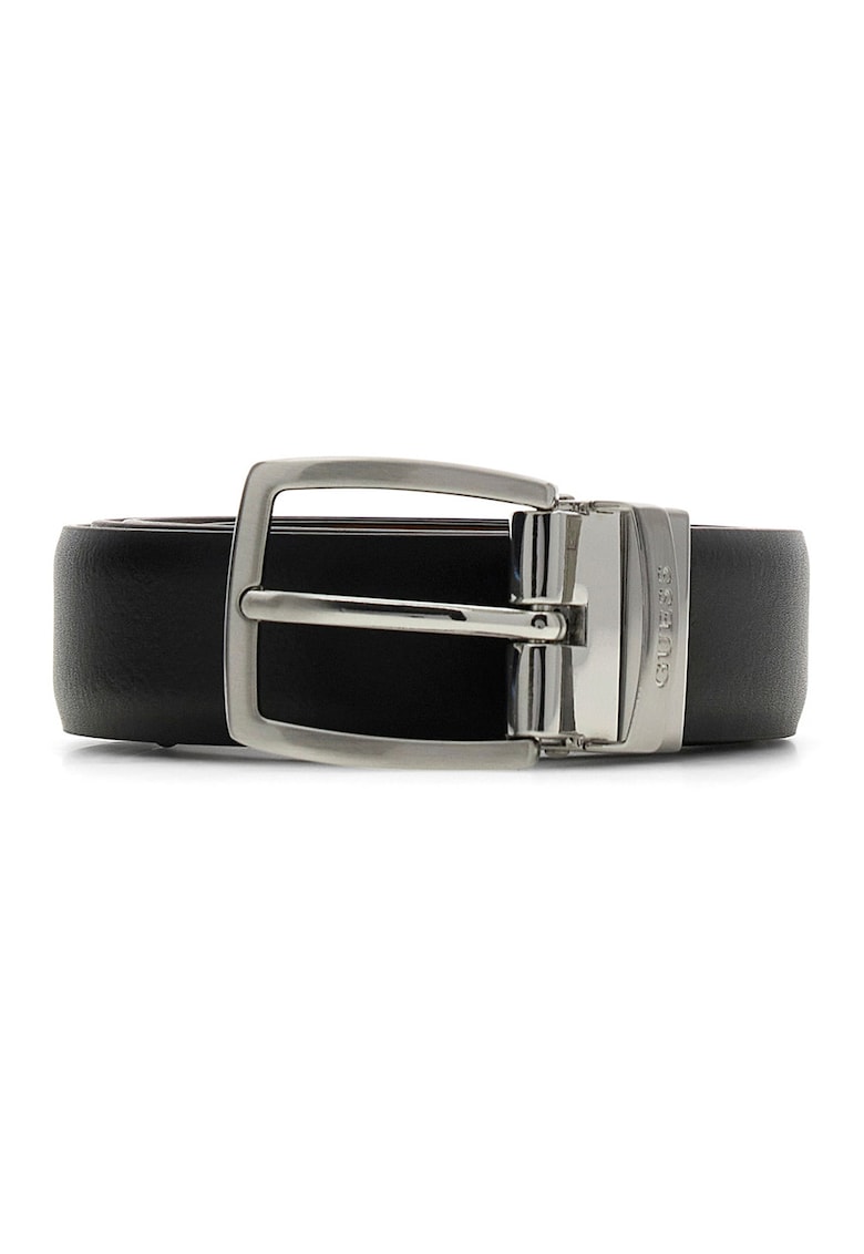 Curea reversibila din piele - Negru