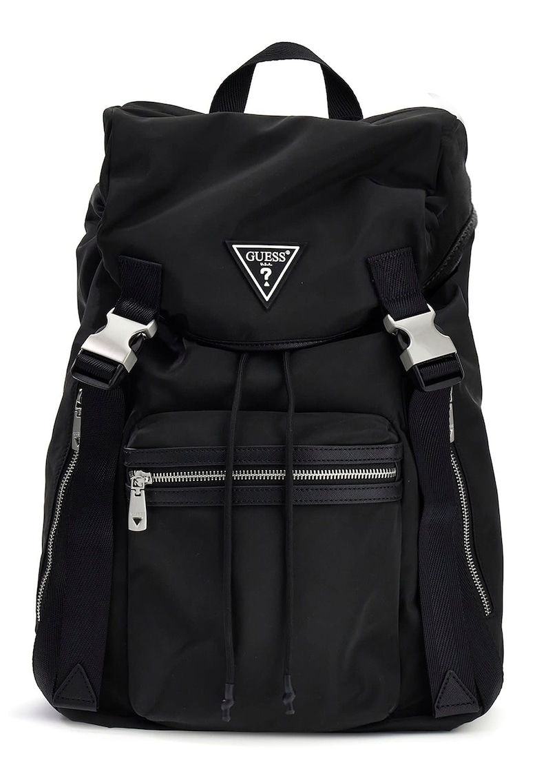 Rucsac uni cu logo metalic Berlin - Negru