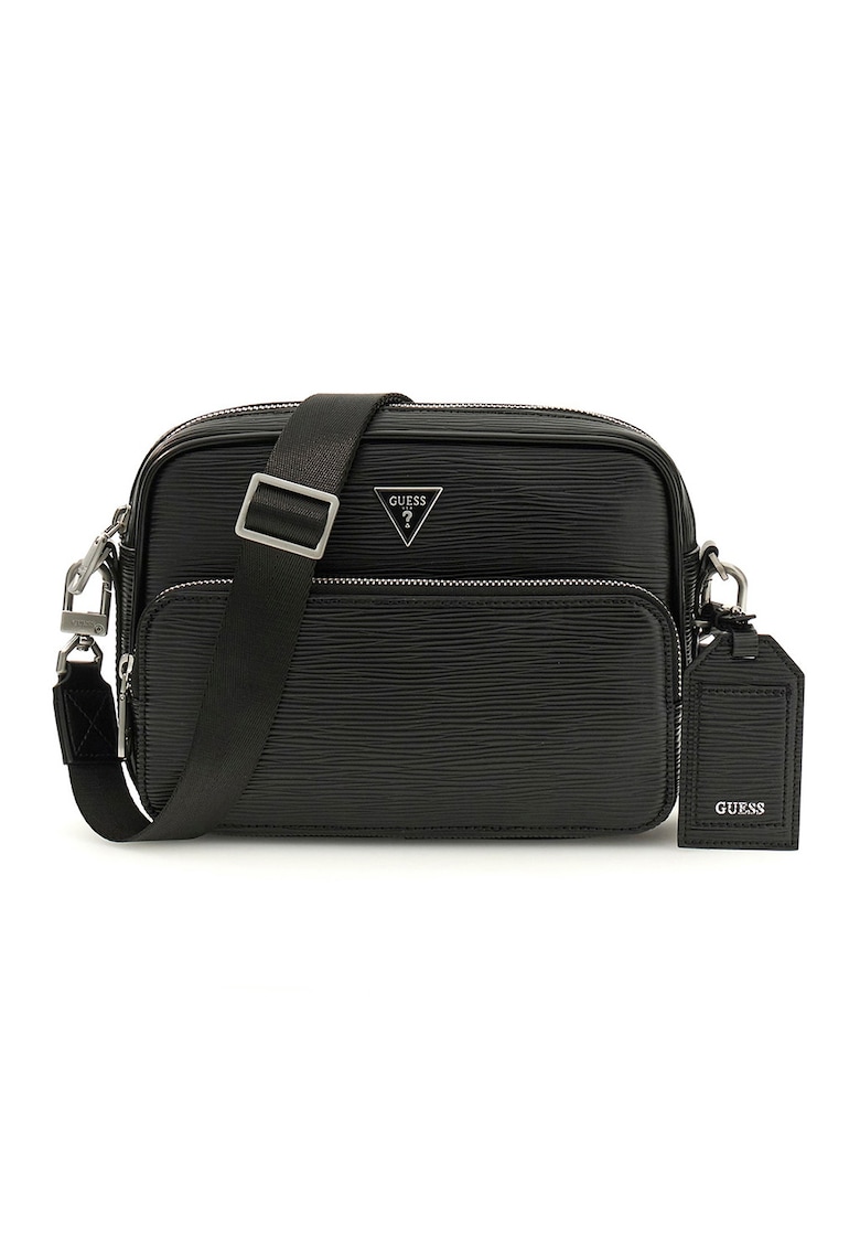 Geanta crossbody cu fermoar Milano - Negru