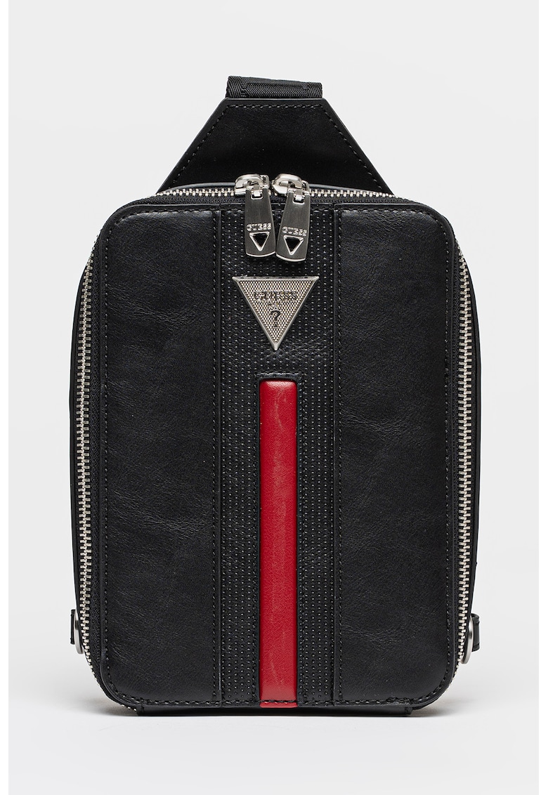 Geanta crossbody din piele ecologica - Negru