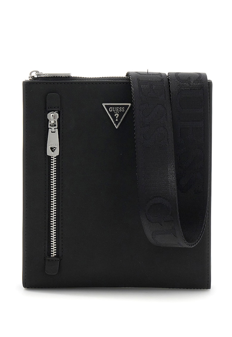 Geanta crossbody cu buzunar frontal Torino - Negru