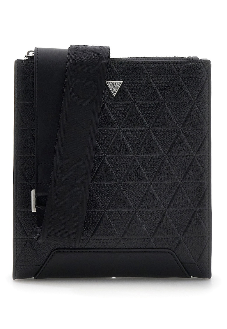 Geanta crossbody cu bareta logo Torino - Negru