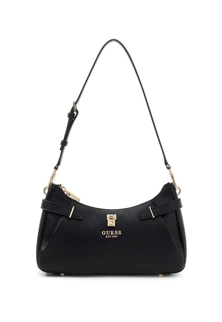 Geanta din piele ecologica cu bareta de umar Yesba - Negru