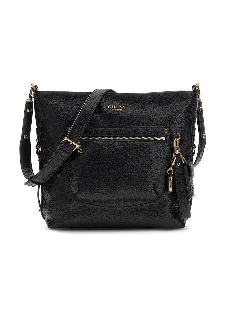 Geanta messenger din piele ecologica Marsha - Negru