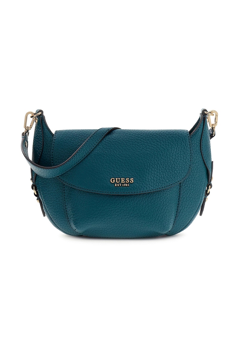 Geanta din piele ecologica cu bareta de umar Marsha - Albastru petrol