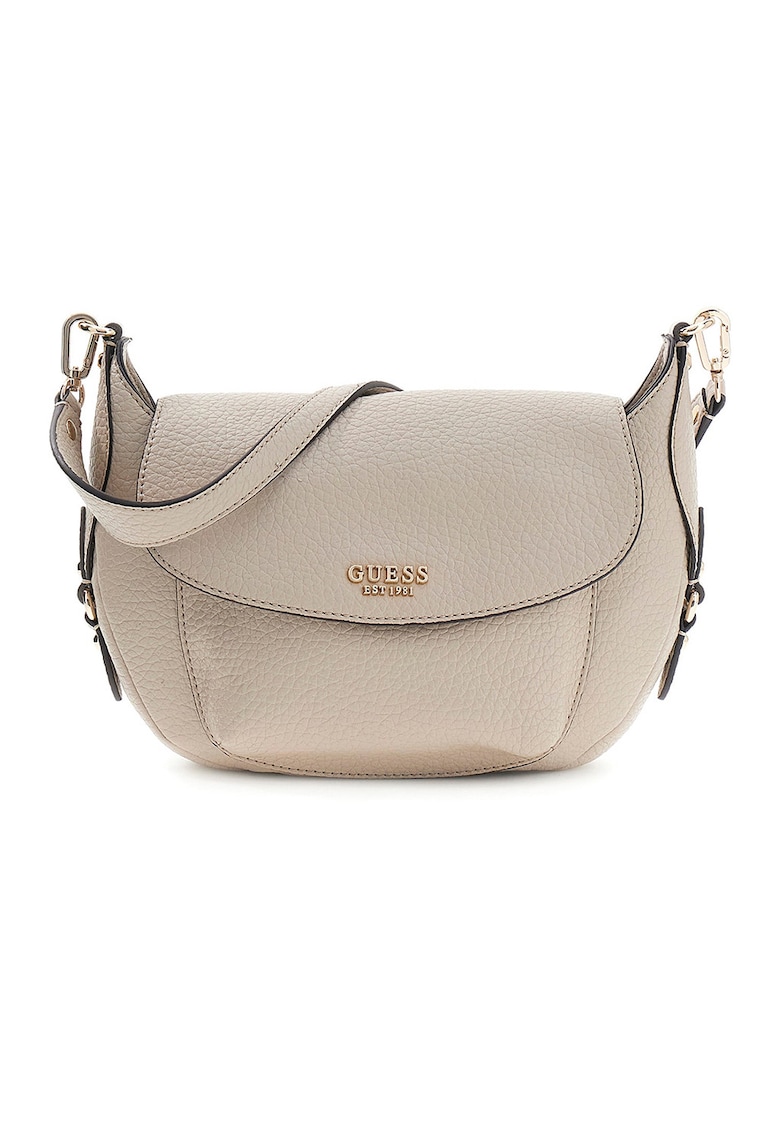 Geanta din piele ecologica cu bareta de umar Marsha - Maro taupe deschis