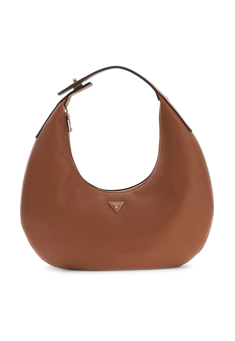 Geanta de umar cu aplicatie logo Evie - Maro cognac