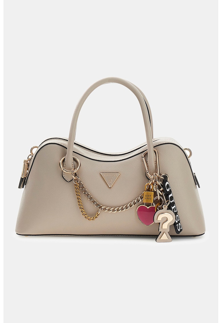 Geanta de mana cu pandantiv decorativ Davina - Bej