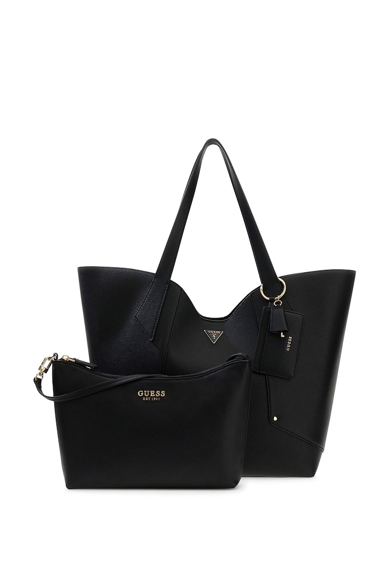 Geanta tote din piele ecologica cu etui interior Darcy - Negru