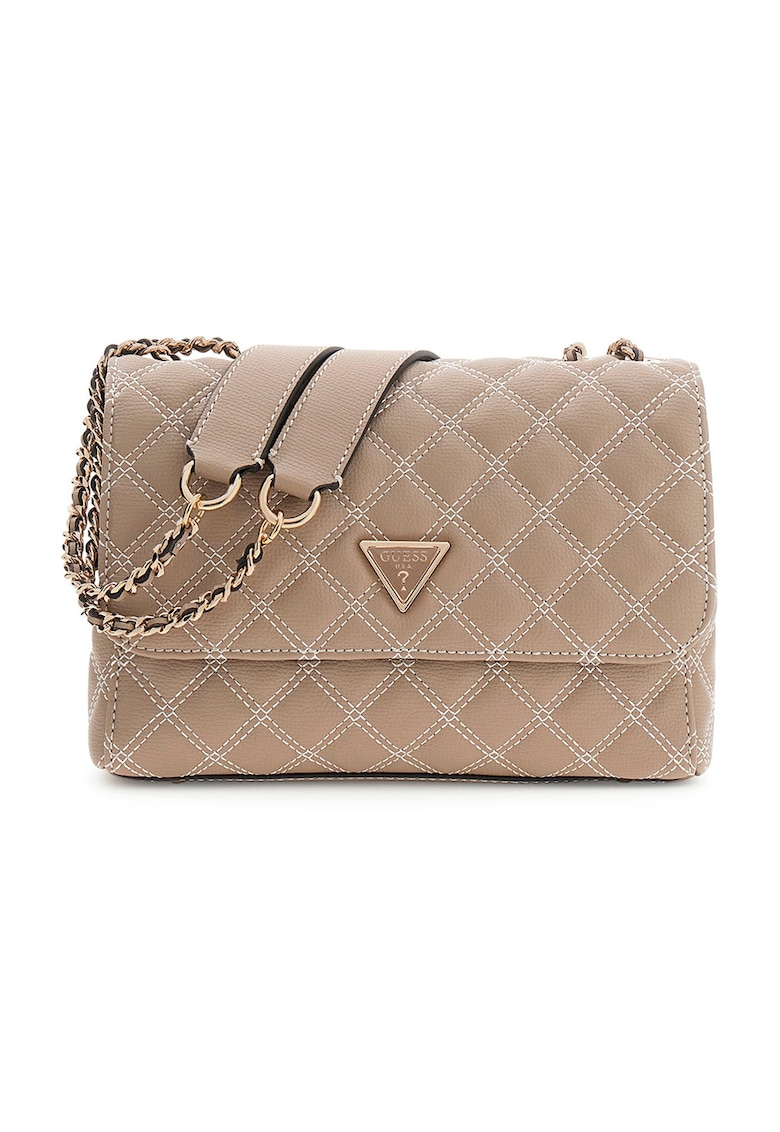 Geanta cu bareta de umar si doua compartimente Giully II - Bej