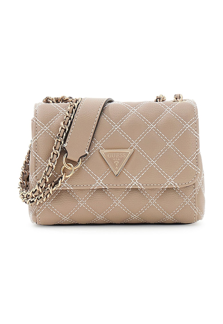 Geanta crossbody matlasata Giully - Bej
