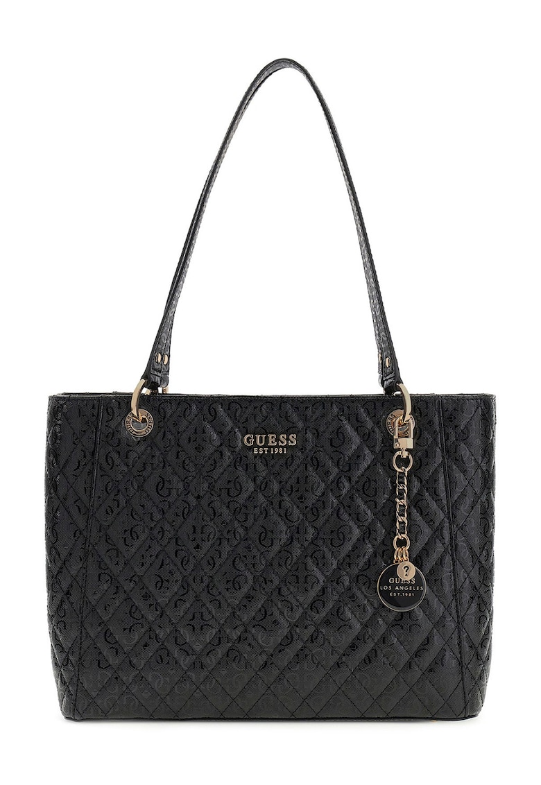 Geanta shopper cu logo metalic Isemay - Negru