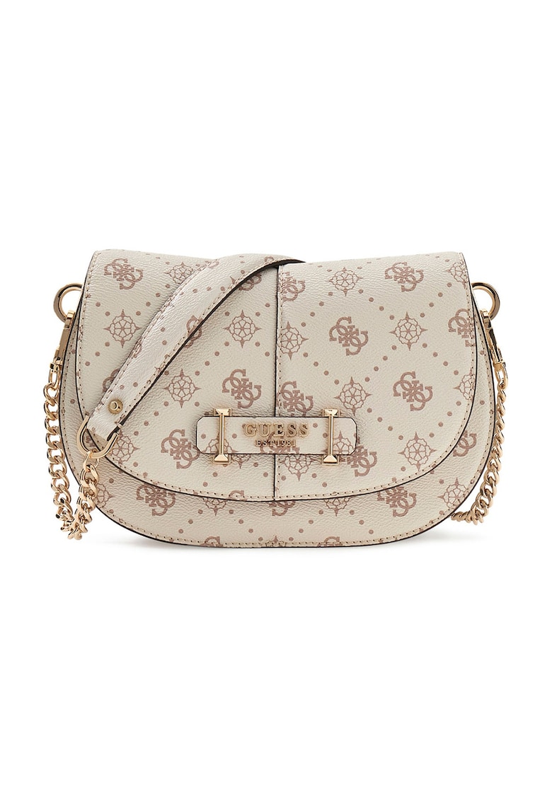 Geanta crossbody din piele ecologica cu bareta detasabila Carrie - Alb murdar