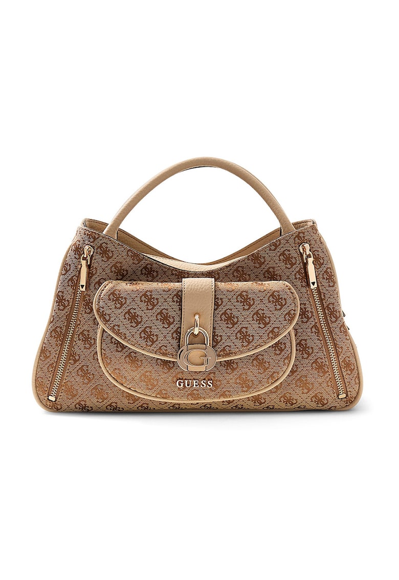 Geanta crossbody cu model logo Jessa - Bej