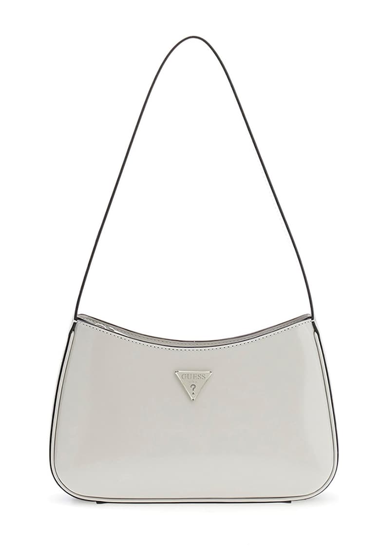 Geanta din piele ecologica cu bareta de umar Arnela - Alb optic