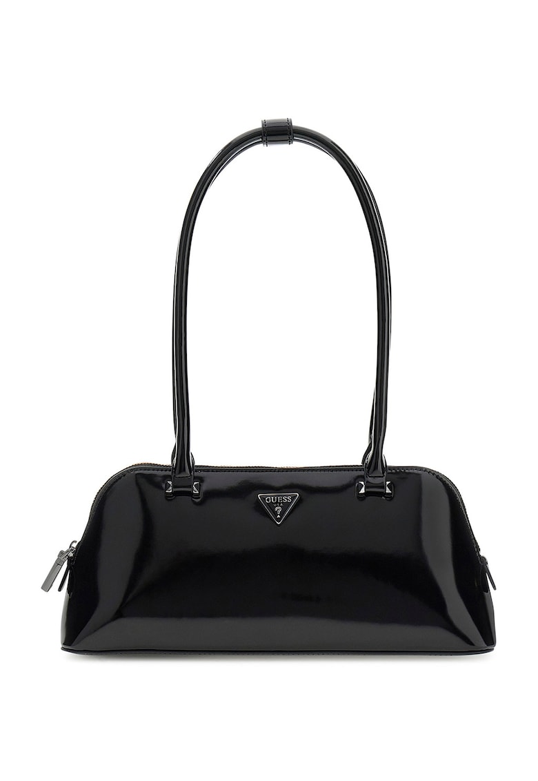 Geanta din piele ecologica cu bareta de umar Arnela II - Negru - 14x30x8