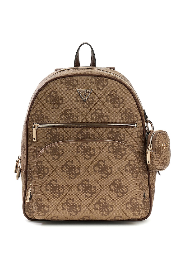 Rucsac cu model monograma si etui detasabil Power Play - Bej