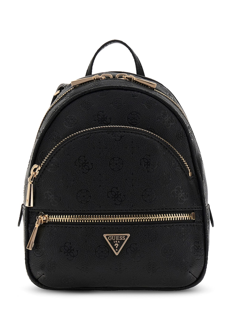 Rucsac din piele ecologica cu buzunare exterioare Manhattan II - Negru