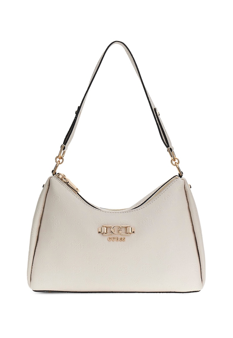 Geanta din piele ecologica cu bareta de umar Anise - Alb fildes