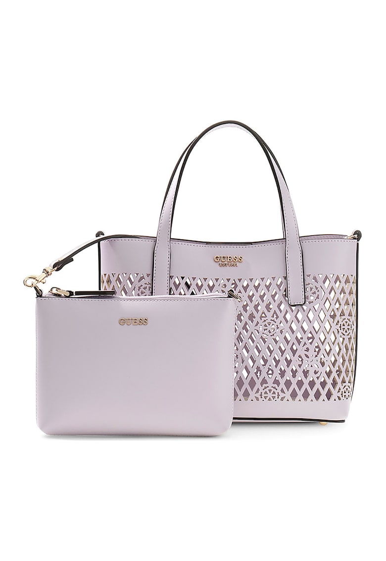 Geanta shopper mini cu etui Letty - Lila